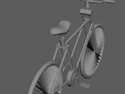 bicycle Low-poly 3D model 6