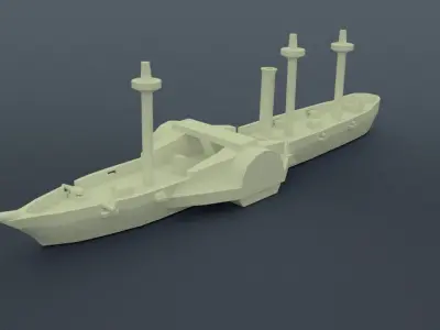 Amazonas Steam Frigate 3D print model