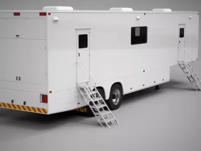 Exhibition Semi Trailer 3D model