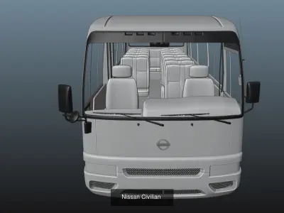 Japanese minibus pack 3D models
