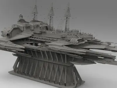 CATHEDRAL AIRSHIP 5 3D model