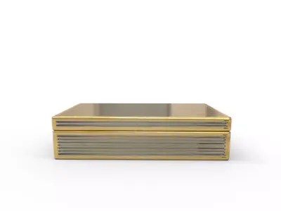 Dolly Small Textured Silver Box 3D model