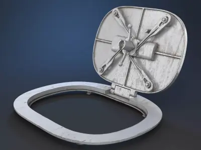 Deck Hatch PBR 3D model