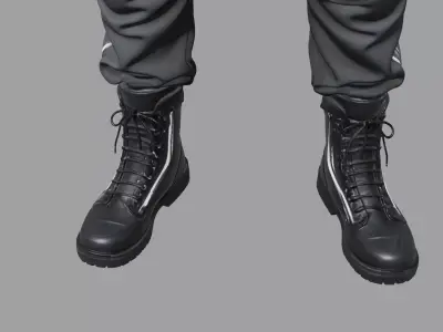 Tactical Dark Gray Combat Suit 3D model