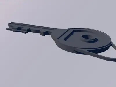 Safe key 3D Low-poly 3D model