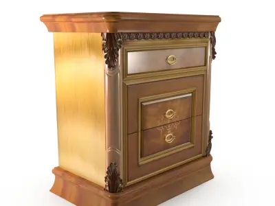 bedside table 3D model
