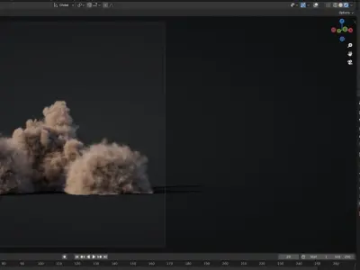 VDB Animated Dust Explosions Collection 3D Model Pack