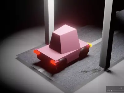 Car animation For Free Free low-poly 3D model