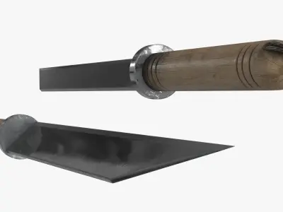 Viking Knife Low-poly 3D model purchase