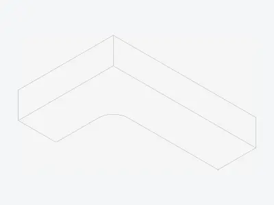 Seating - Contemporary - Three - Corner - Backrest - Left Low-poly 3D model purchase