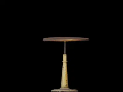 antique wooden table 3D model
