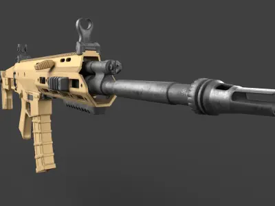 Remington ACR gun Low-poly 3D model