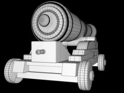Cannon old 3D model purchase