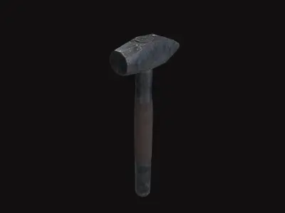 Medieval Hammer V01 Low-poly 3D model purchase
