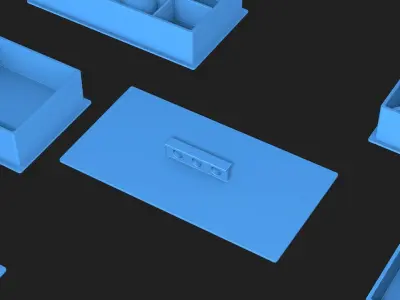 Prefabricated box for 3D printing 3D model