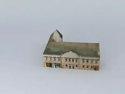 Former computer center building Free 3D model