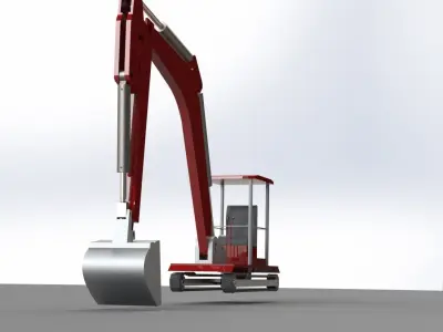 Excavator Model 3D model