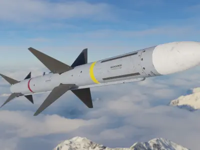 Aim 7 Sparrow Missile 3D model