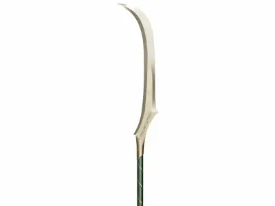 Double sword 2 Low-poly 3D model