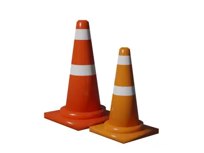 Traffic Cone 3D model V2