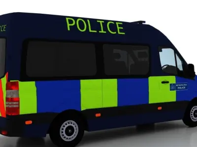 Mercedes Benz Sprinter L2H2 2015 England Police Passenger UK 3D model