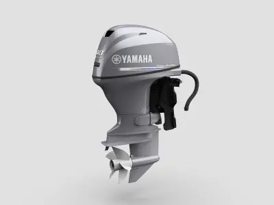 Yamaha F40F Marine Outboard Engine 3D model