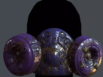 Gas mask helmet 3d model scifi Low-poly 3D model Low-poly  Low-poly 3D model get