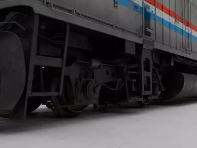 Locomotive EMD F40 3D model