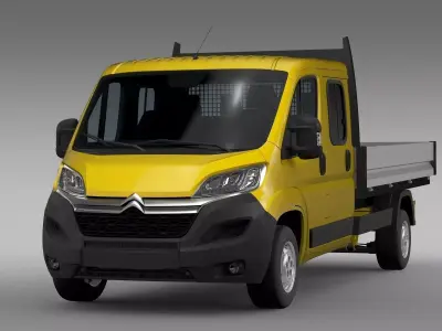 Citroen Jumper Crew Cab Truck 2017 3D model