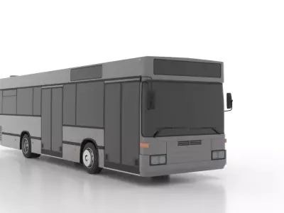 Mercedes-Benz O405N2K Low Low-poly 3D model