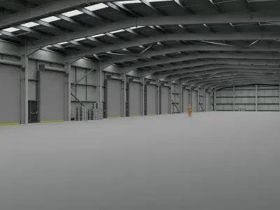 Warehouse Interior 2 Low-poly 3D model