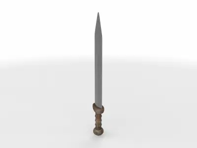 sword gladius 01  3D model