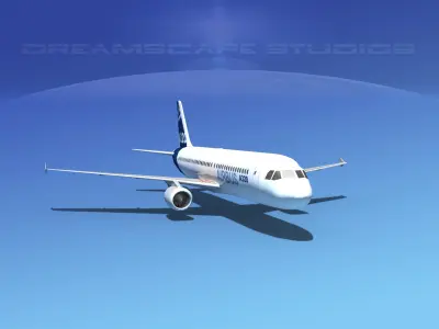 A320 LP Airbus 2 Low-poly 3D model