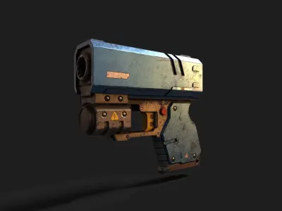 Sci-Fi Pistol 3D model purchase
