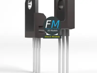 TO transistors 3D model