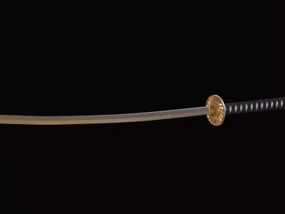 katana Low-poly 3D model purchase