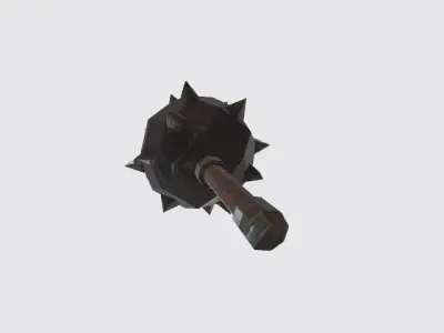 Lowpoly mace Low-poly 3D model
