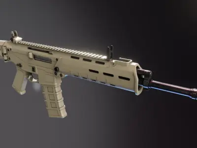Magpul Masada Low-poly 3D model