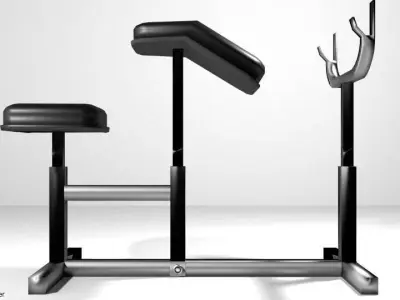 Exercise Machine Armcurl Bench 3D model