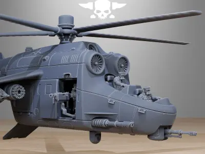 GrimGuard Helicopter 3D print model