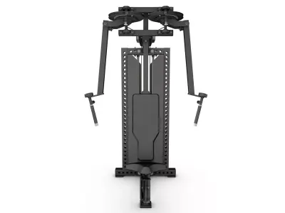 Commercial-grade Pec Deck or Pec Fly Rear Delt Machine 3D model