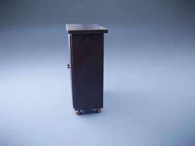 Vintage closet Low-poly 3D model