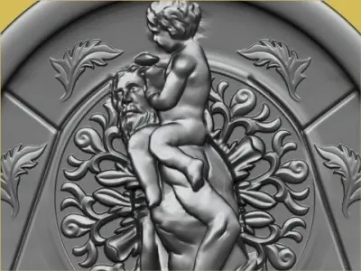 Saint Christopher Pendant 3D print model