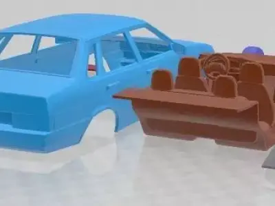 VAZ Lada 21099 1990 Printable Car 3D print model