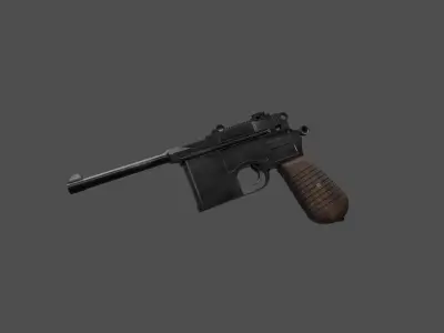 Mauser C96 Gun 3D model
