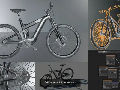 E-Bikes e-bike 3D Model Pack
