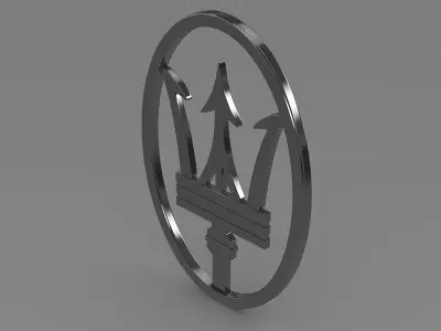 Trident Logo 3D model