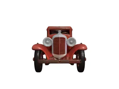 Antique Weathered Classic Car Model 3D model