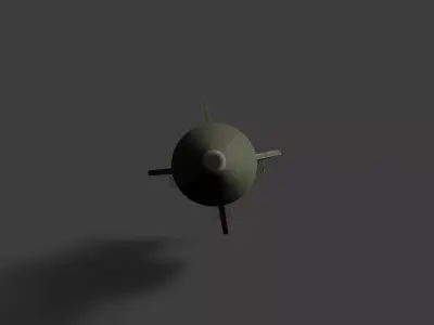 gbu-57 penetrating bomb Low-poly 3D model