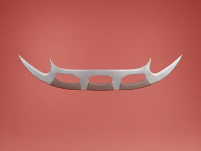 Klingon Batleth low poly Low-poly 3D model